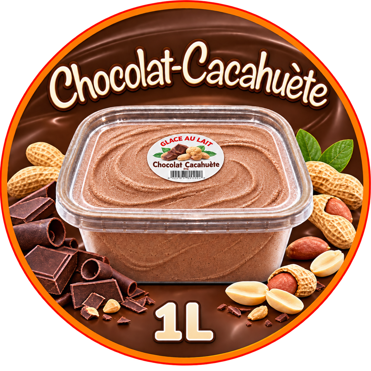 BAC 1L Chocolat-Cacahuète